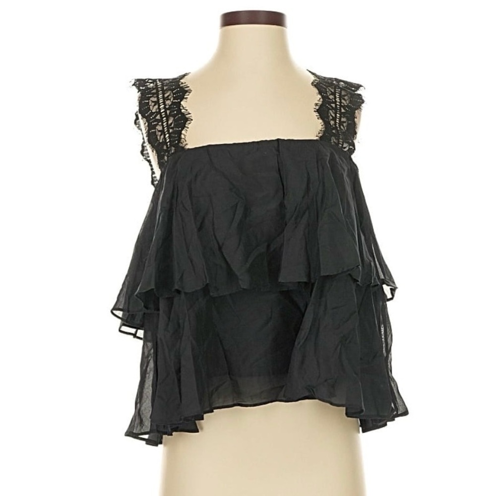 Cami NYC Vanessa ruffle lace tank NWT